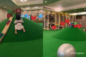 キッズスペースで遊んでいる子供